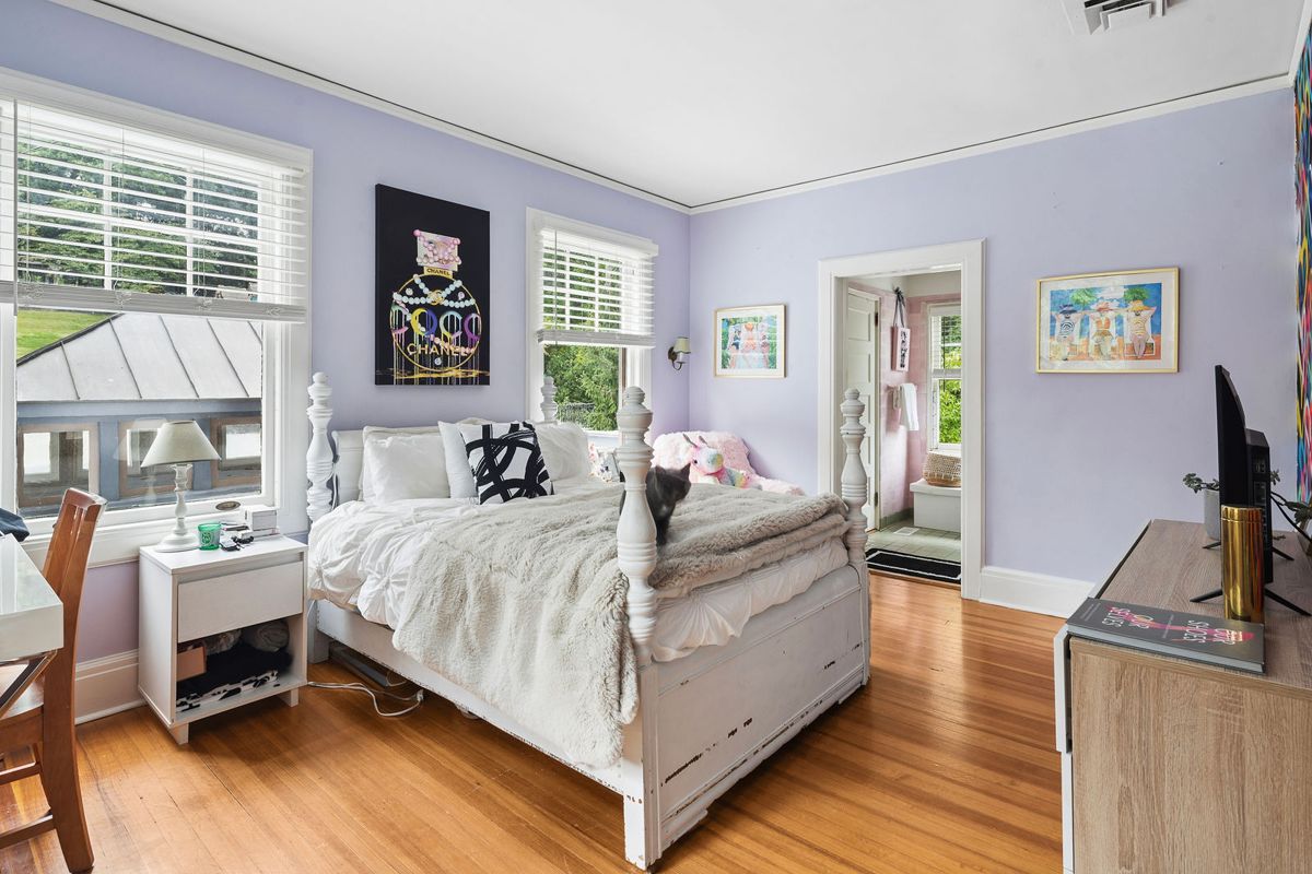Light filled bedroom at 184 Upper Mountain Avenue