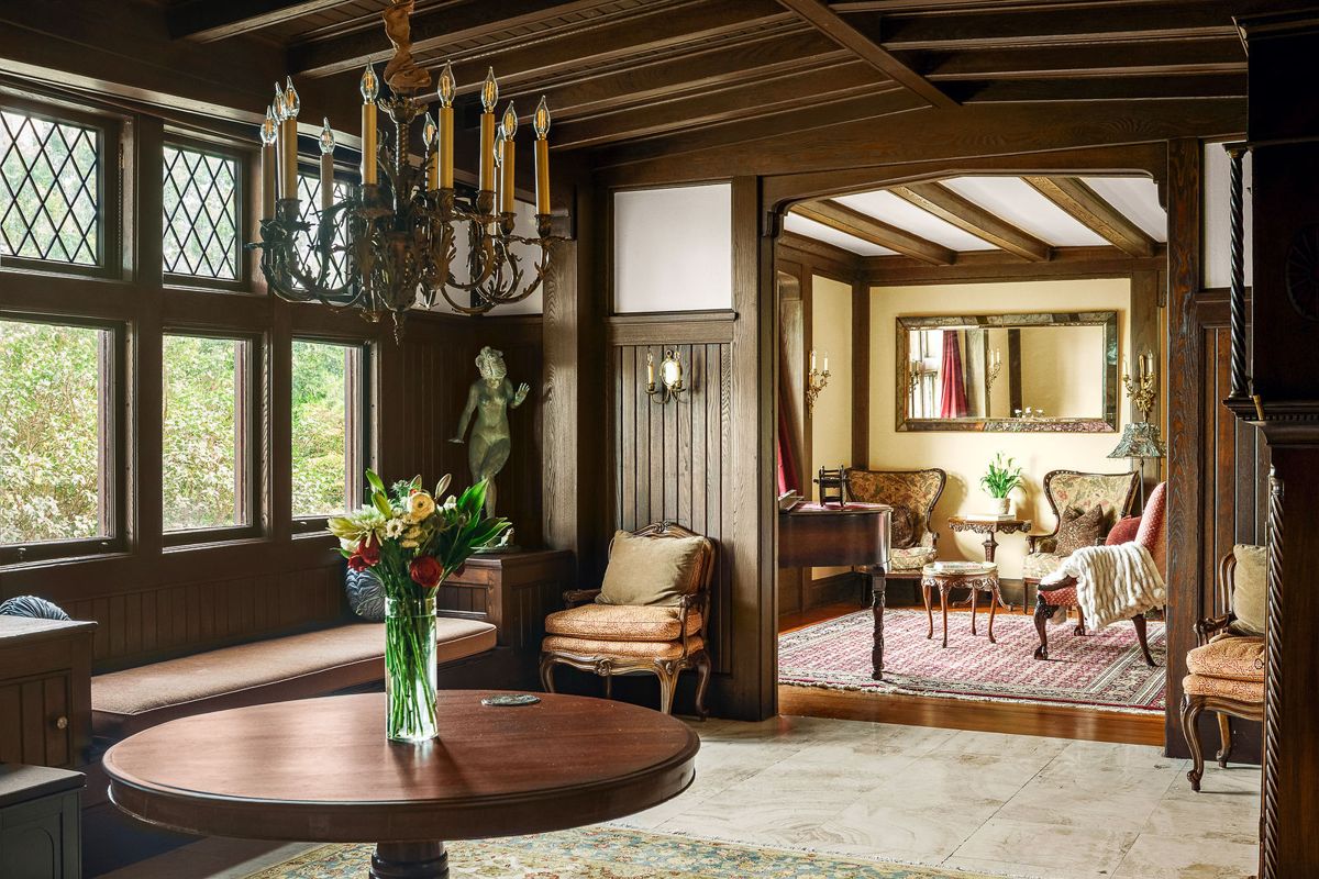 View across the landing into the parlor at 184 Upper Mountain Avenue